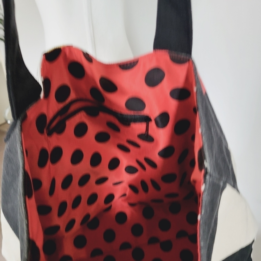 Mickey And Minnie Mouse The Disney Store Canvas Large Tote Lined - Picture 4 of 8